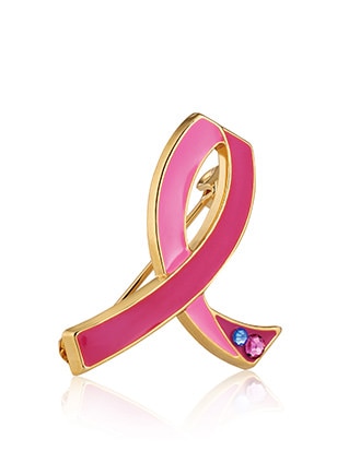 Commemorative 25th Anniversary Pink Ribbon Pin